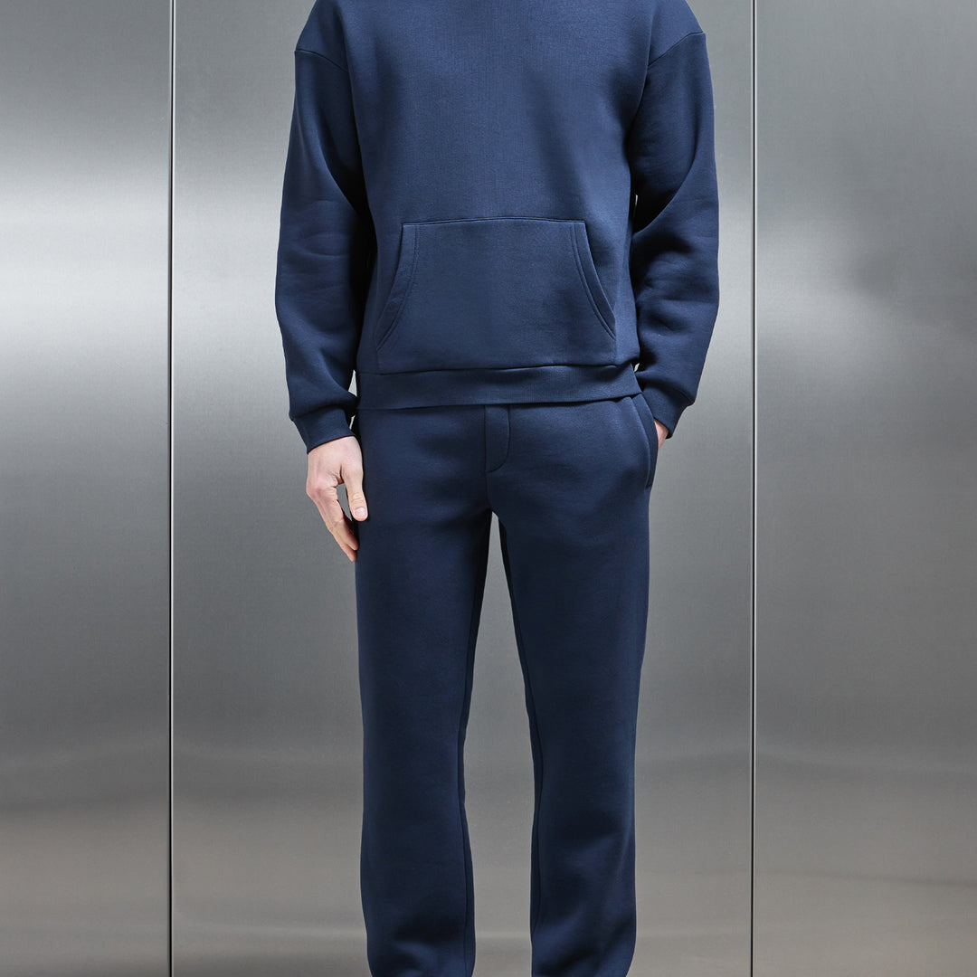 Interlock Neoprene Jogger in Navy