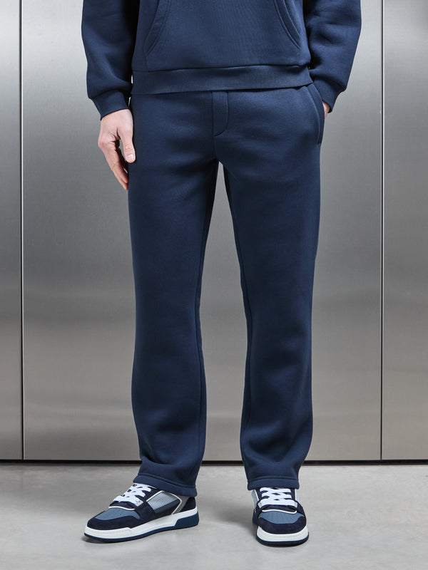 Interlock Neoprene Jogger in Navy