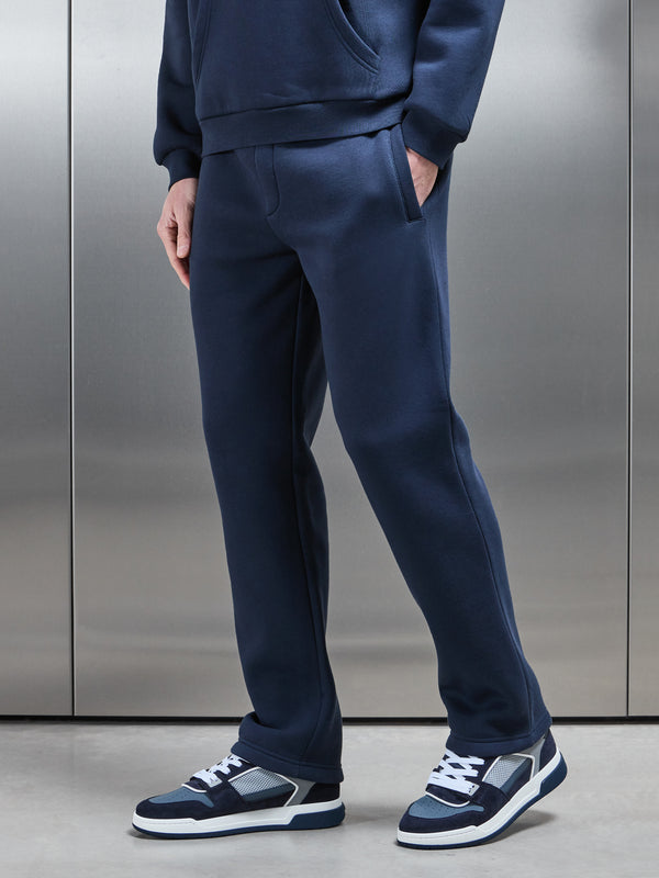 Interlock Neoprene Jogger in Navy