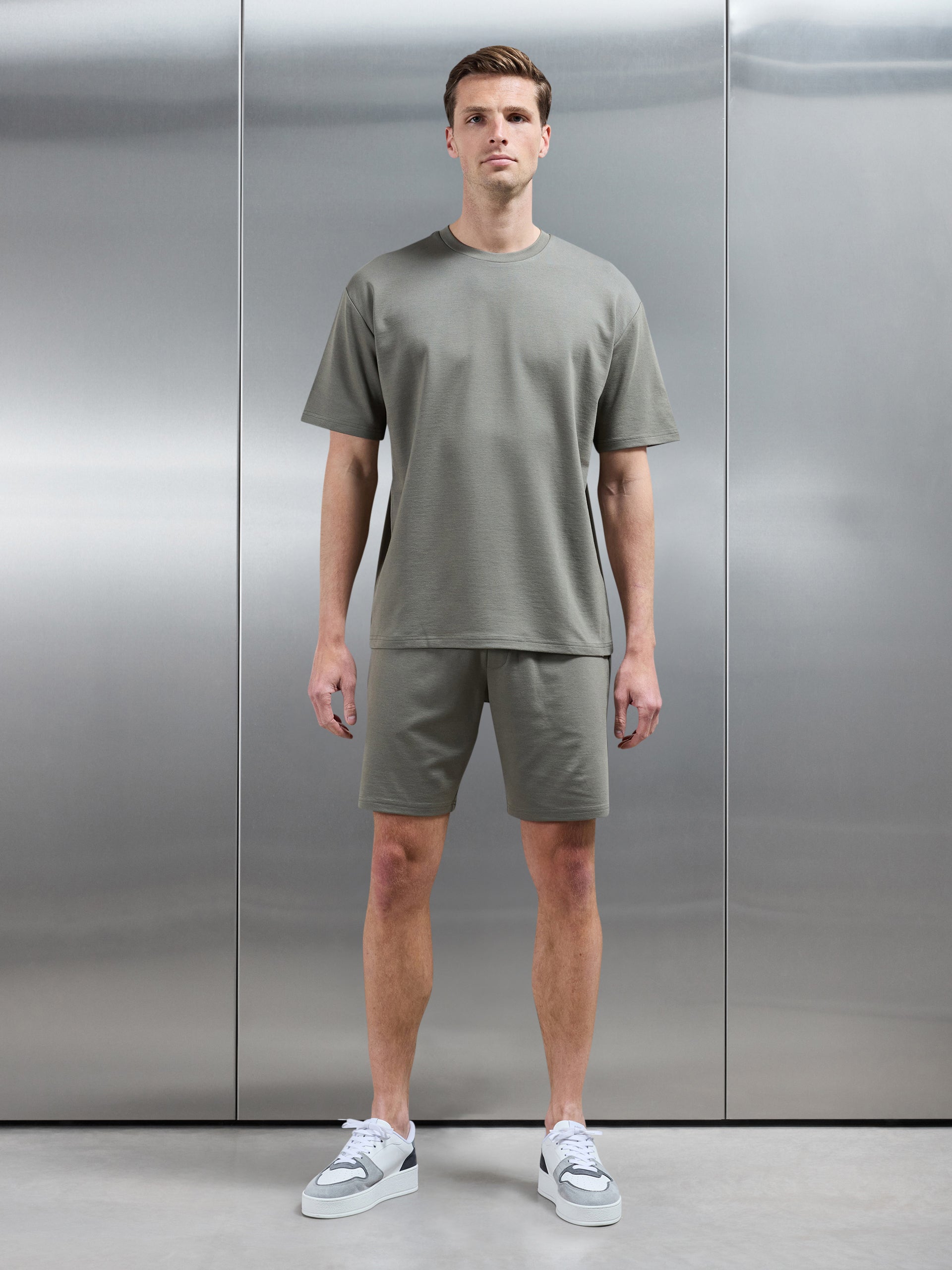 Interlock Relaxed Fit T-Shirt in Sage