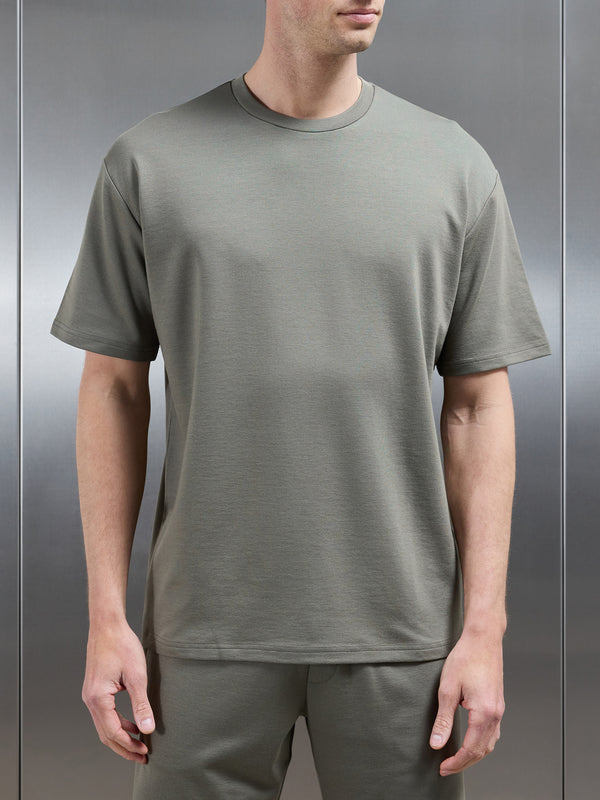 Interlock Relaxed Fit T-Shirt in Sage