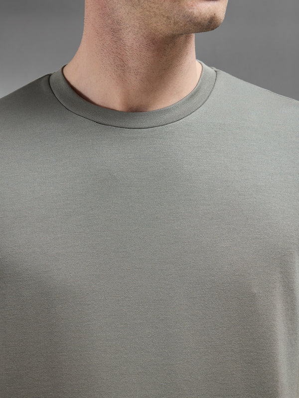 Interlock Relaxed Fit T-Shirt in Sage
