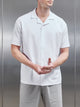Interlock Relaxed Fit Revere Collar Shirt in White