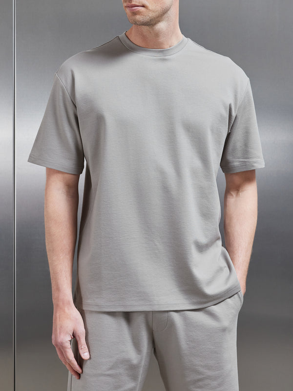 Interlock Relaxed Fit T-Shirt in Stone