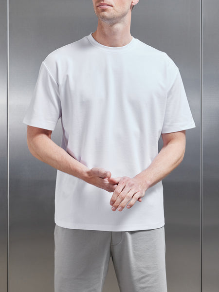 Interlock Relaxed Fit T-Shirt in White
