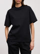Womens Interlock Relaxed T-Shirt in Black
