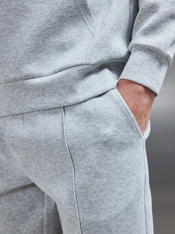Interlock Jersey Short in Marl Grey