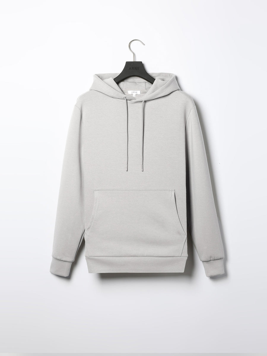 Interlock Jersey Hoodie in Stone