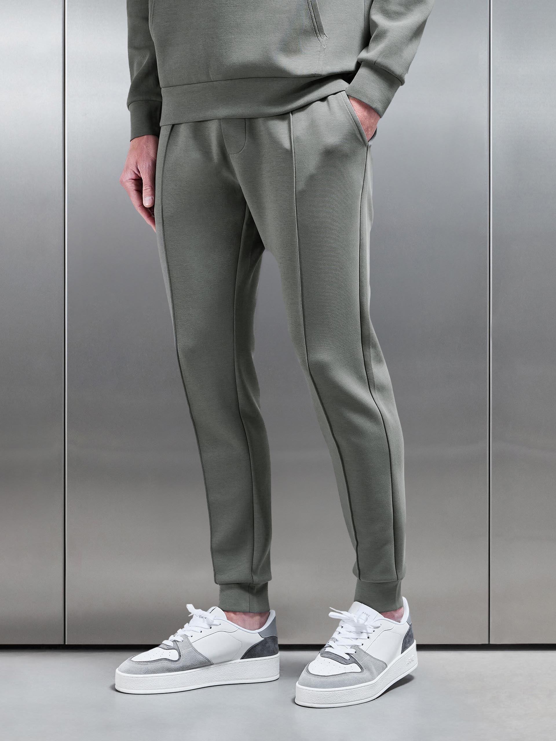 Interlock Jersey Jogger in Sage