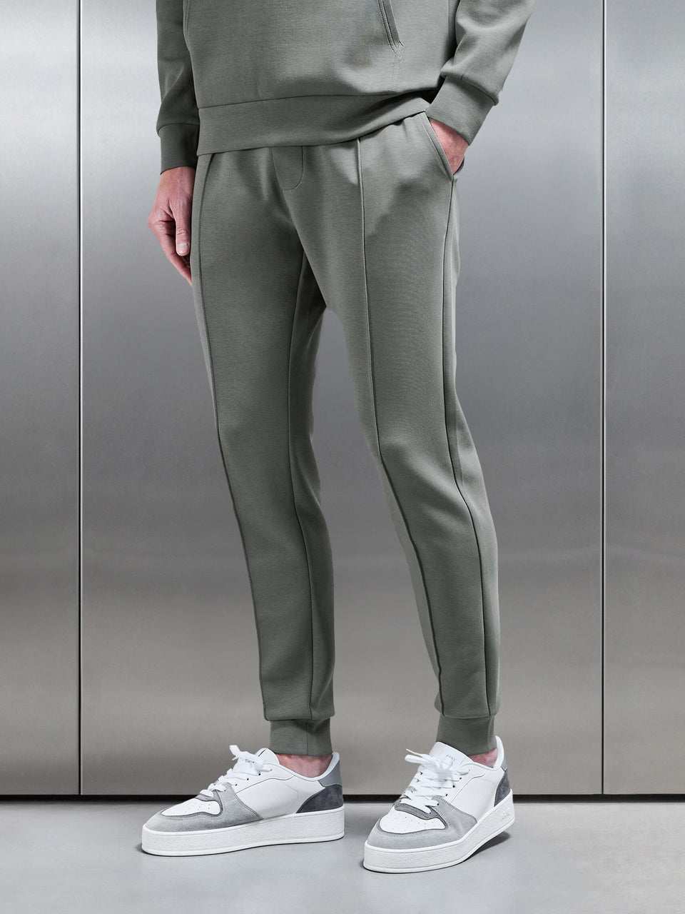 Interlock Jersey Jogger in Sage