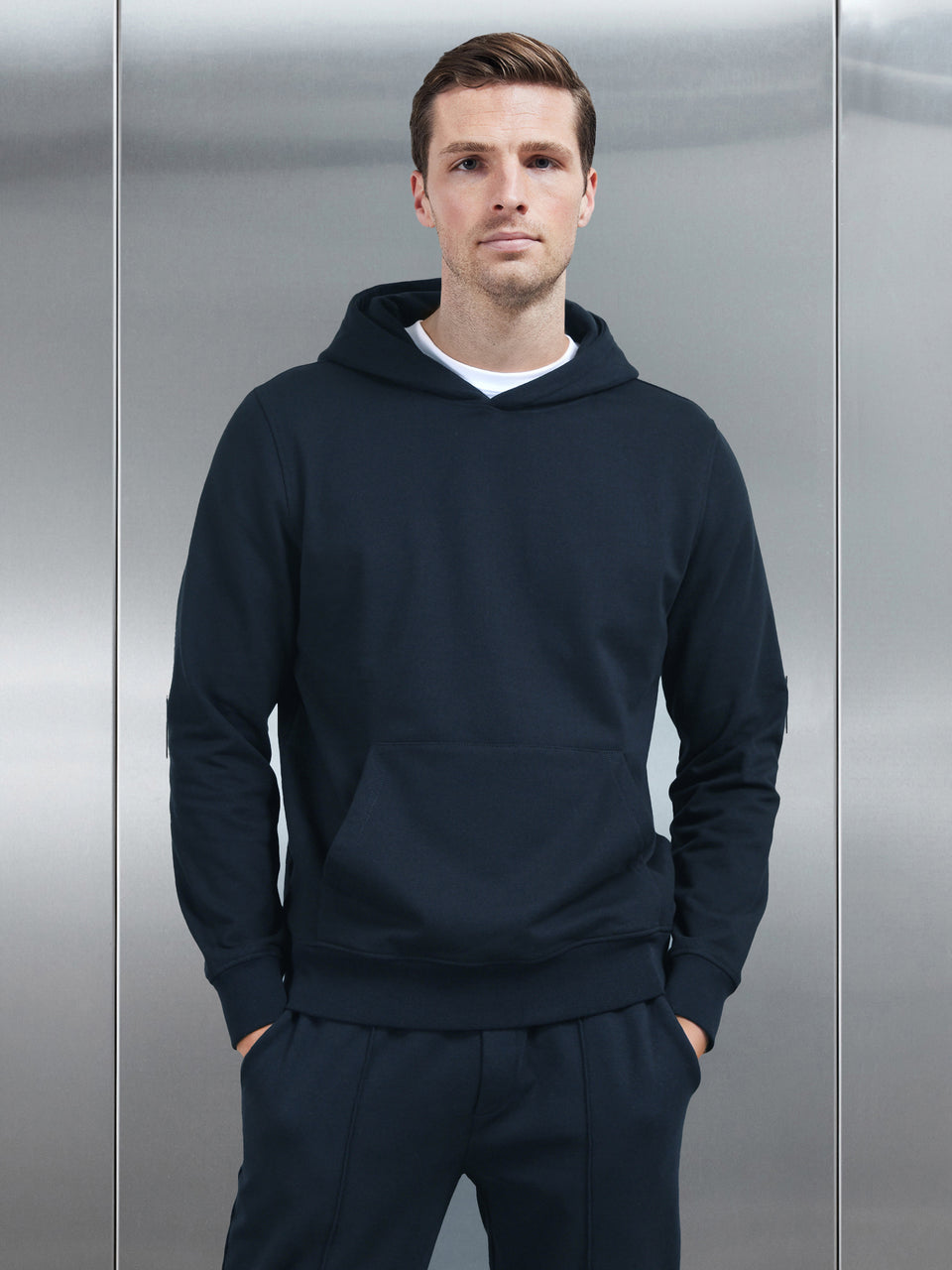 Jersey Hoodie in Navy