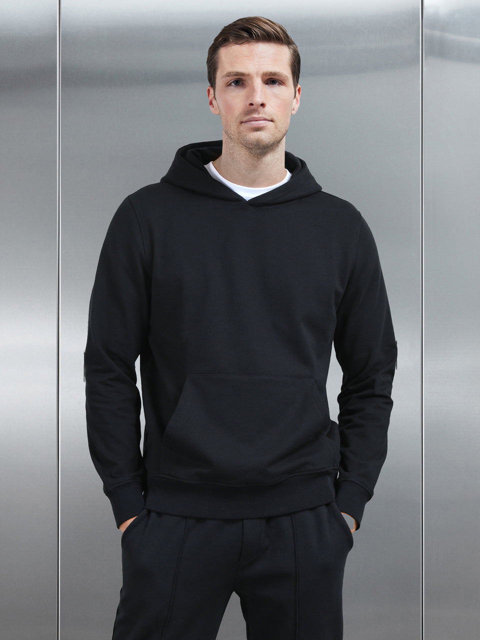 Jersey Hoodie in Black