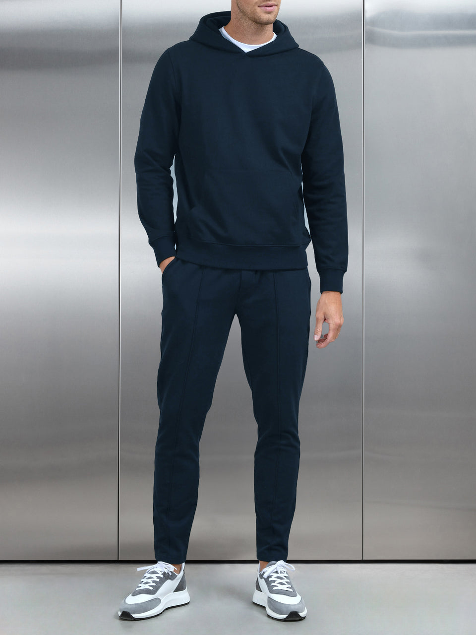 Jersey Hoodie in Navy