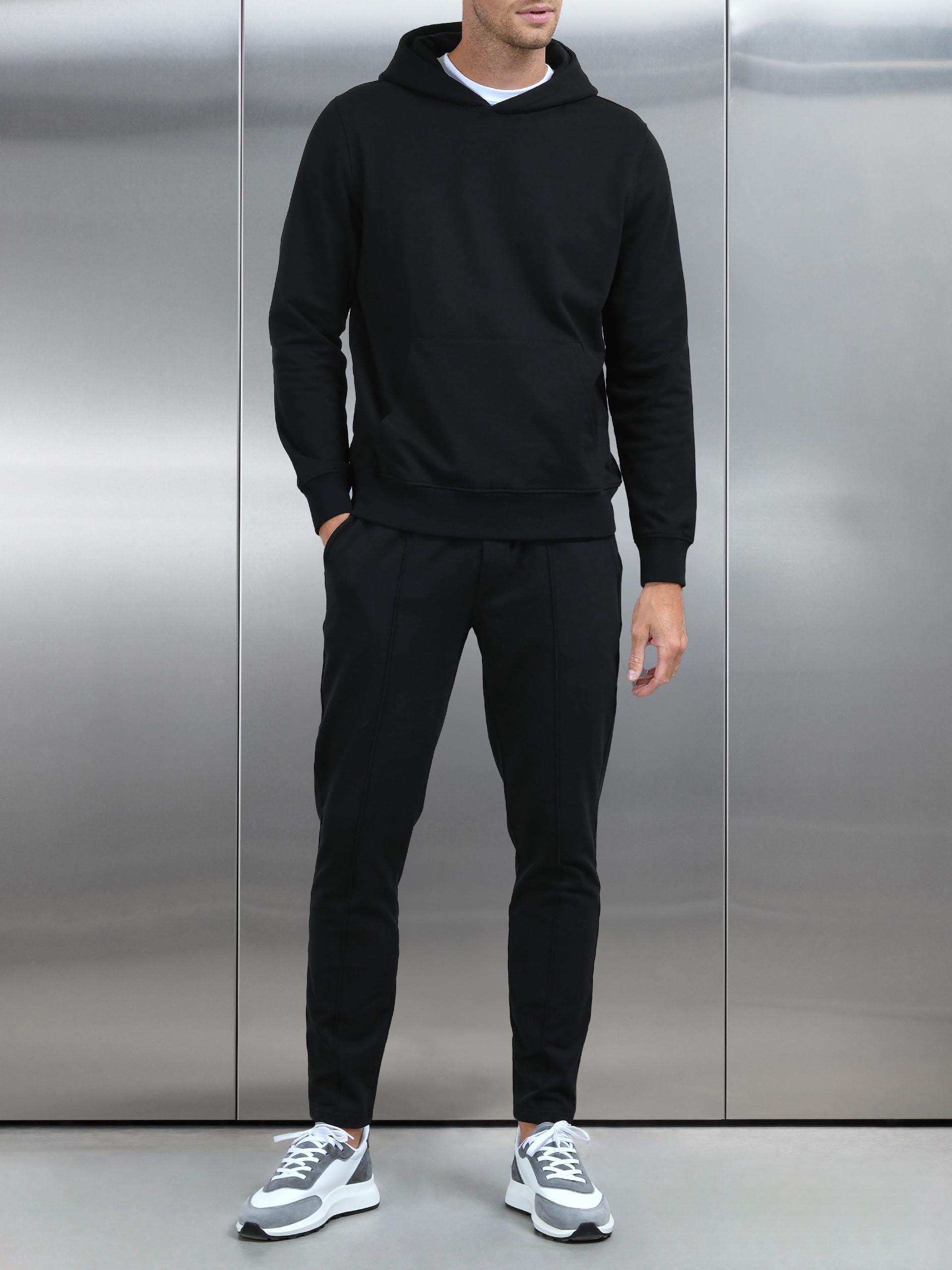 Jersey Hoodie in Black