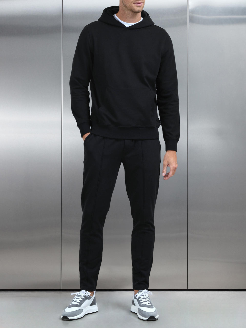 Jersey Hoodie in Black