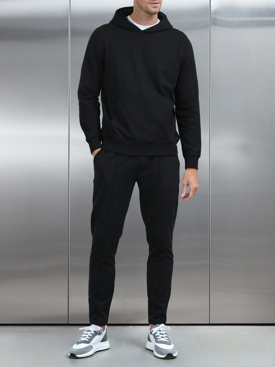 Jersey Hoodie in Black