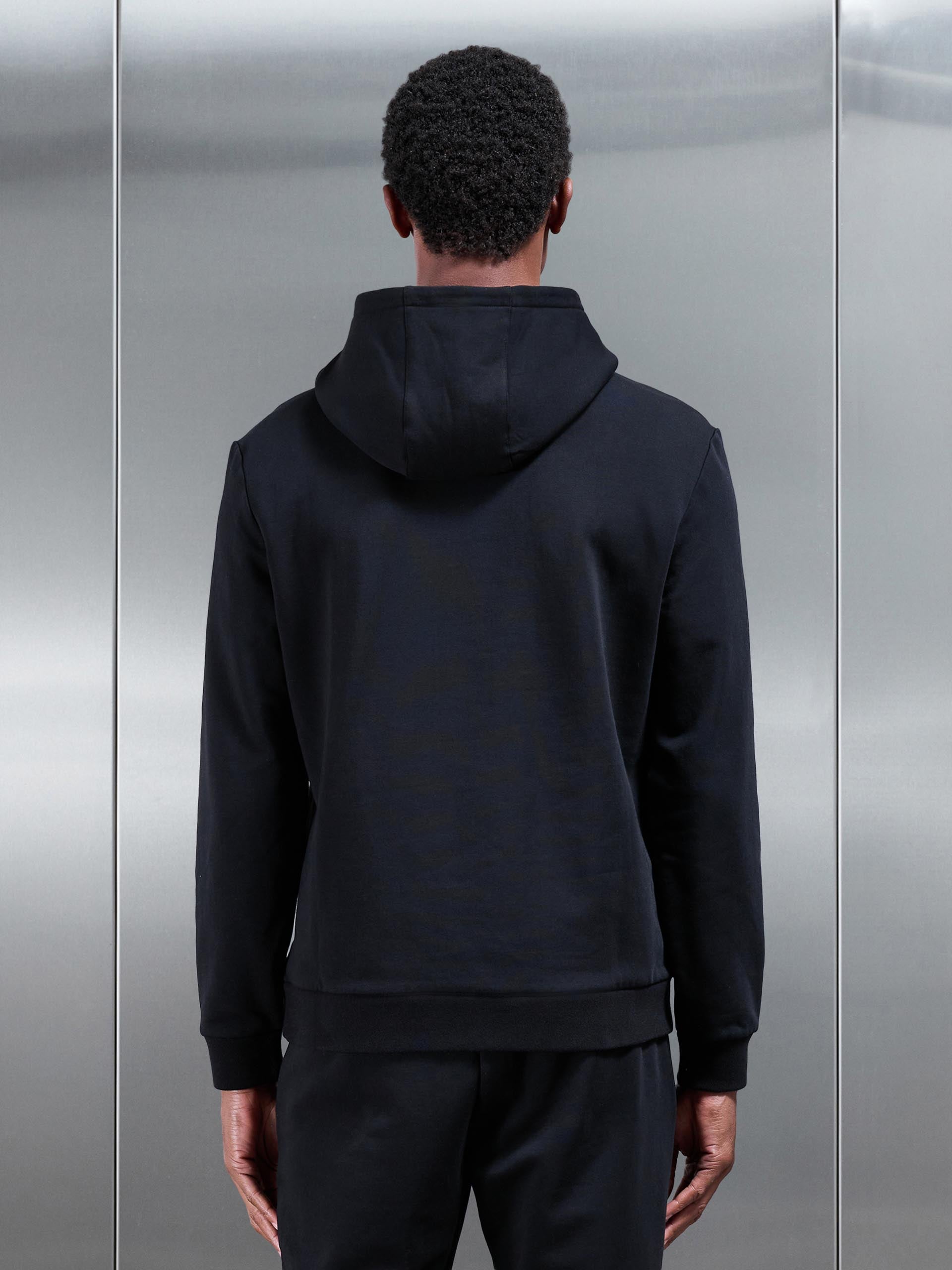 Jersey Hoodie In Black