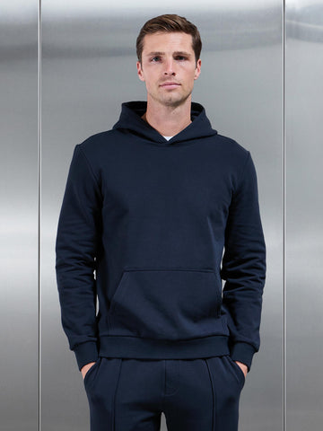 Jersey Hoodie In Navy