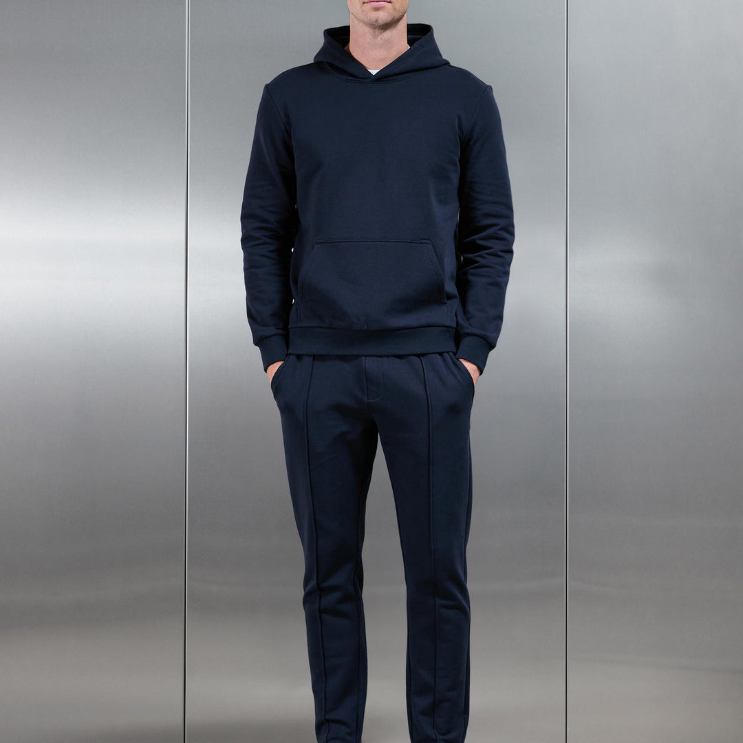 Jersey Hoodie In Navy