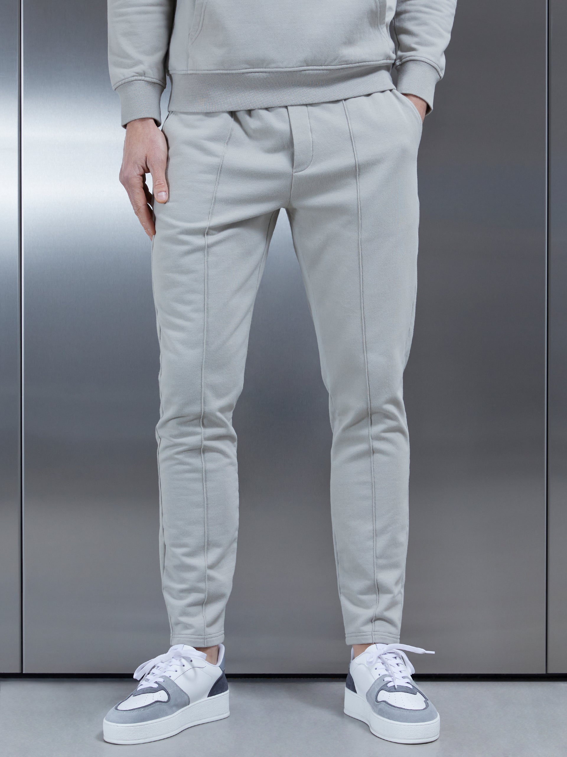 Mens grey smart sales joggers