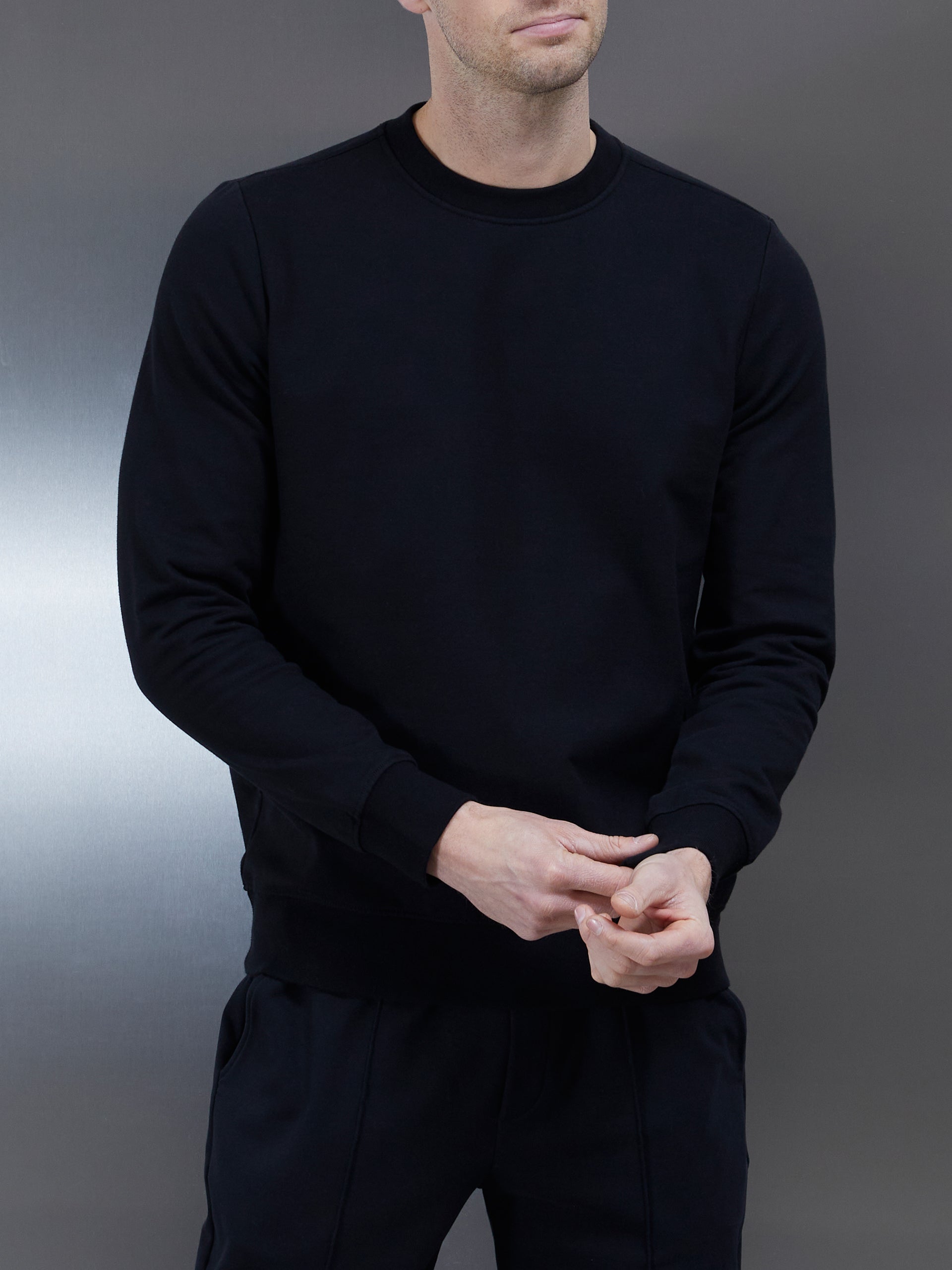 ARNE Men s Jersey Sweatshirt in Black