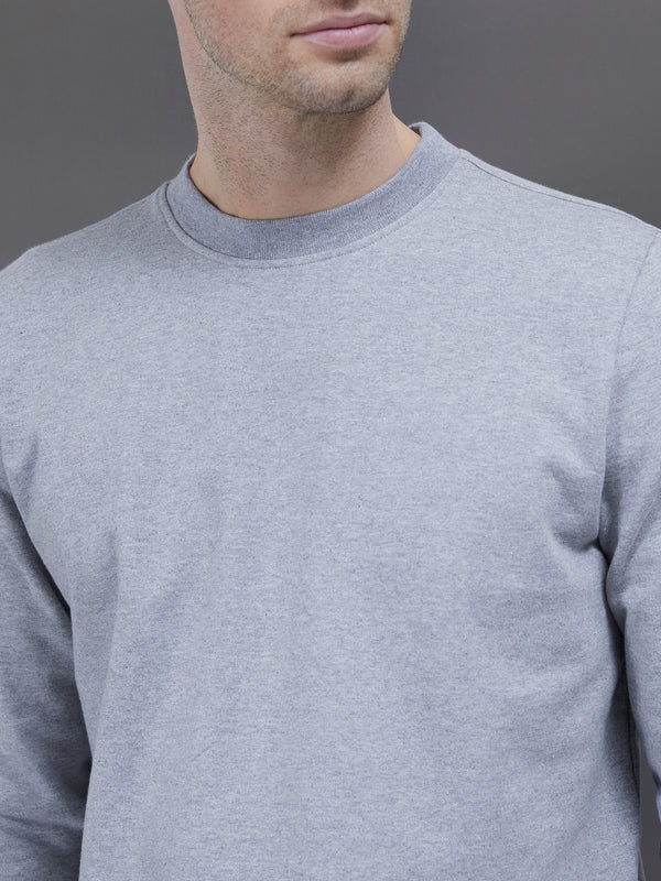 Jersey Sweatshirt in Marl Grey