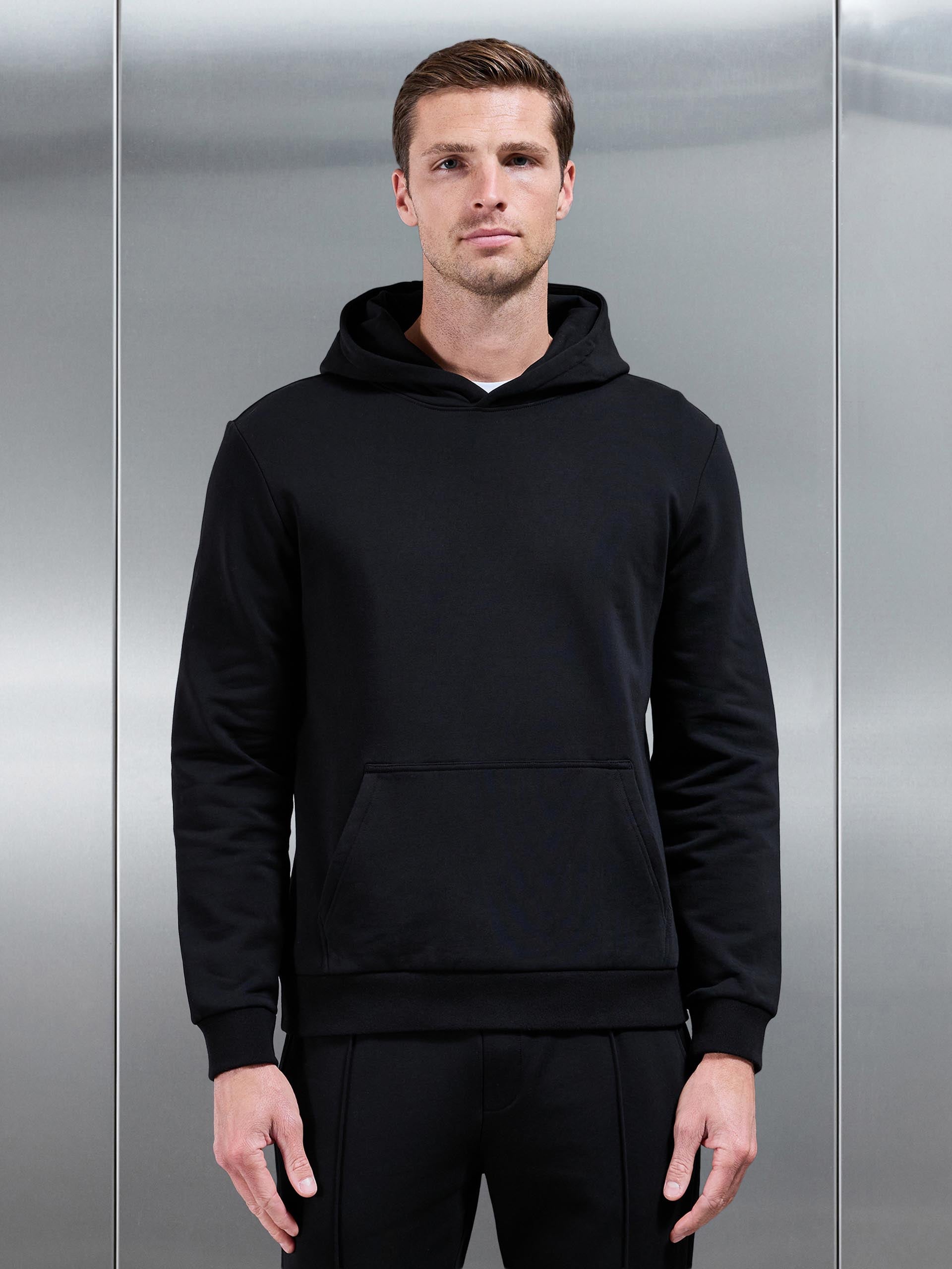 Jersey Hoodie In Black