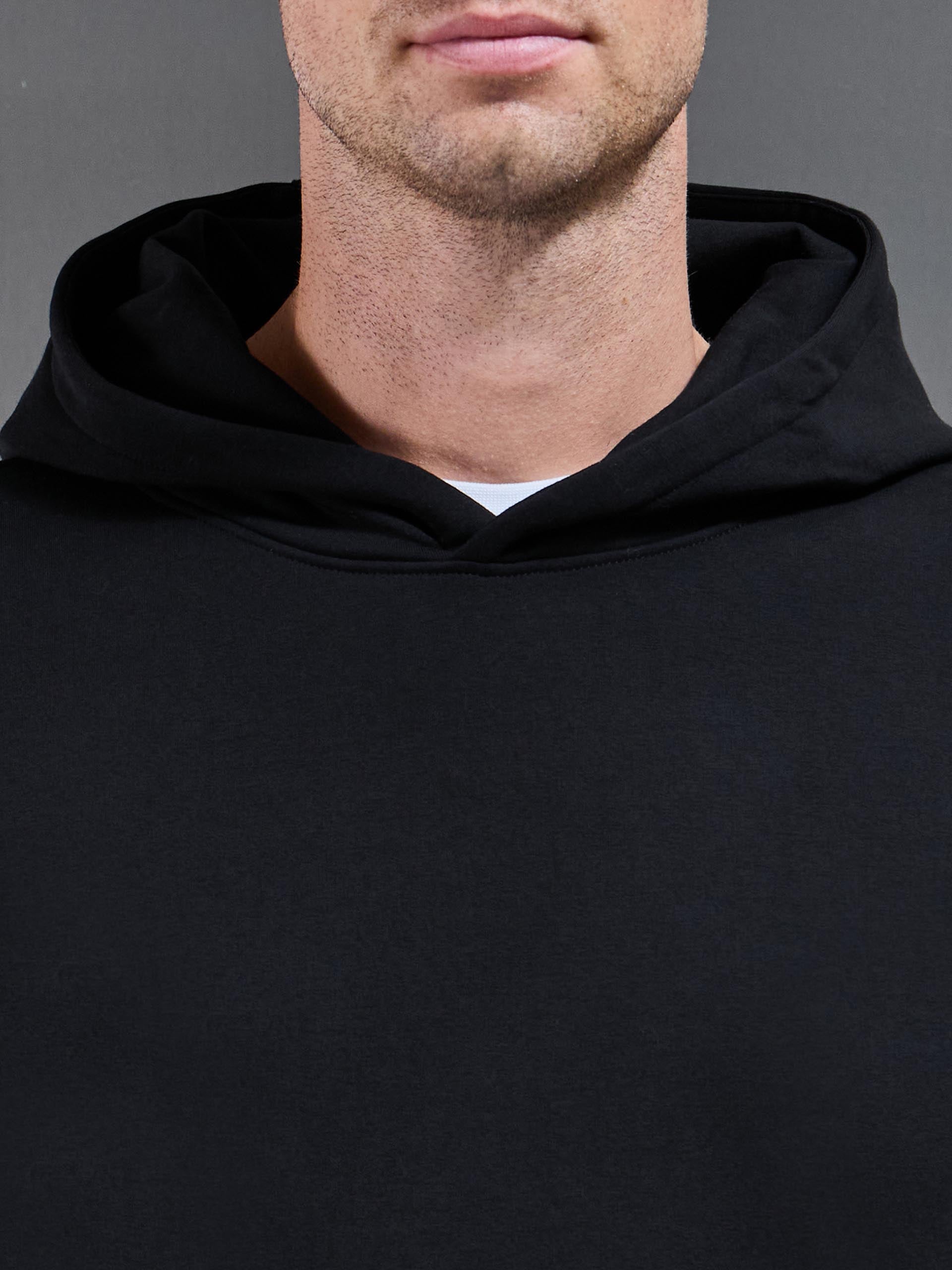 Jersey Hoodie In Black