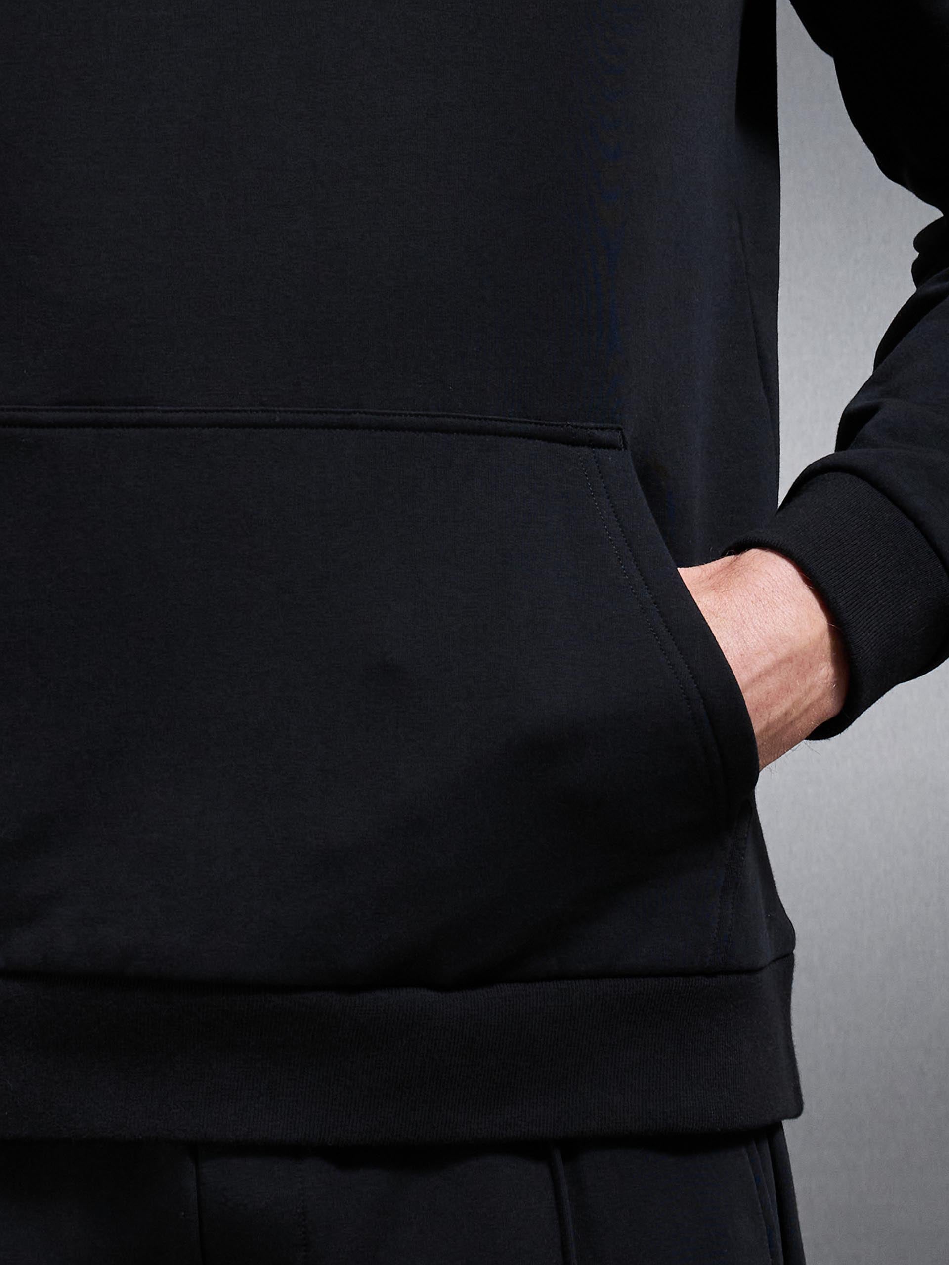 Jersey Hoodie In Black