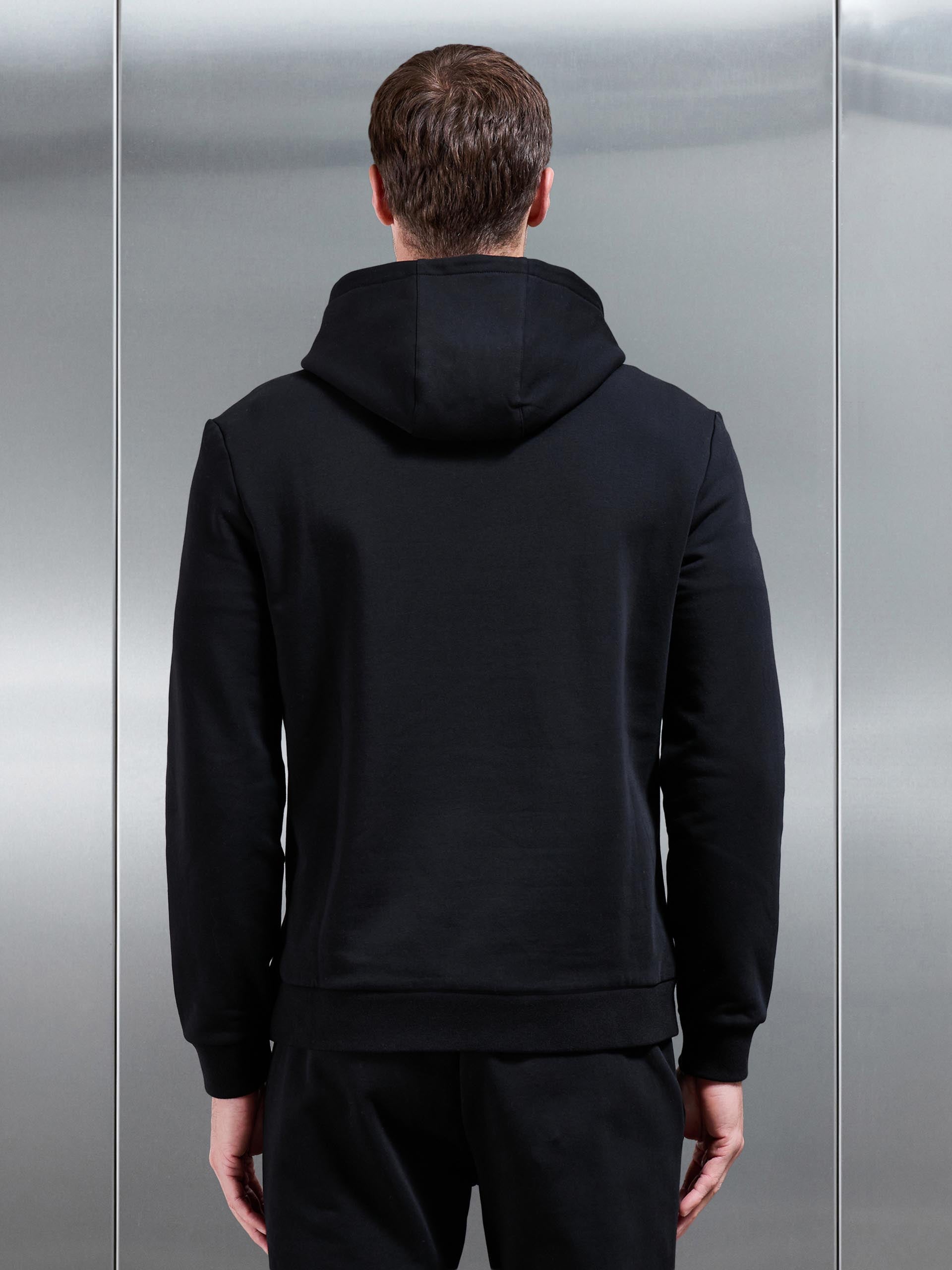 Jersey Hoodie In Black