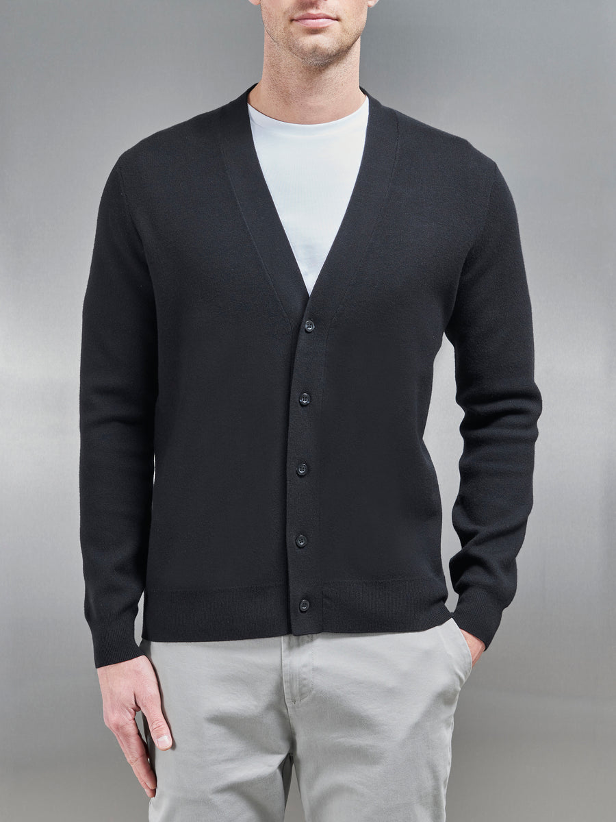 Knitted Cardigan in Black