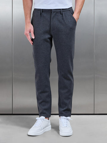 Knitted Tailored Jogger in Grey