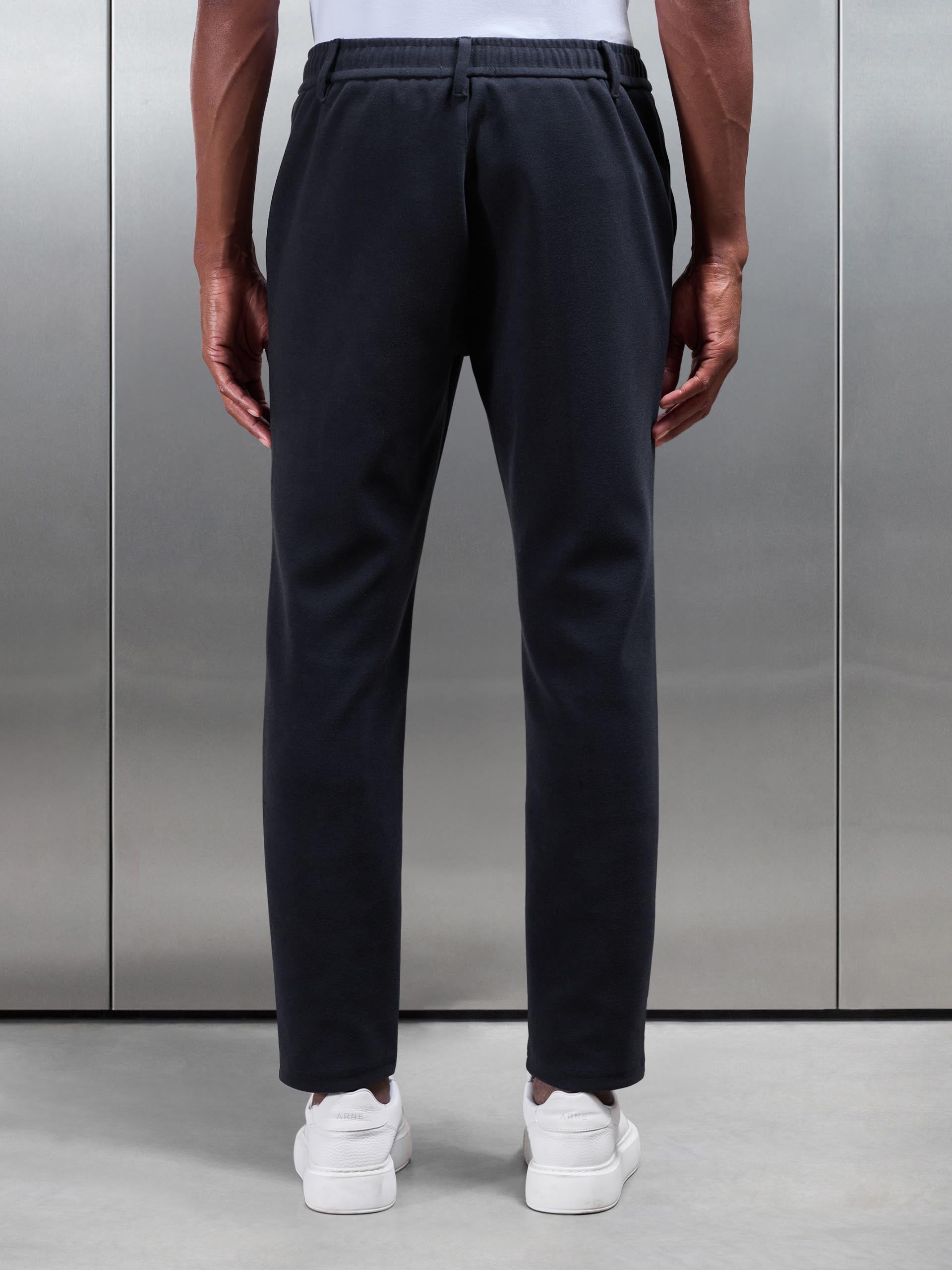 Knitted Tailored Jogger in Navy