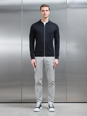 Knitted Overshirt in Black