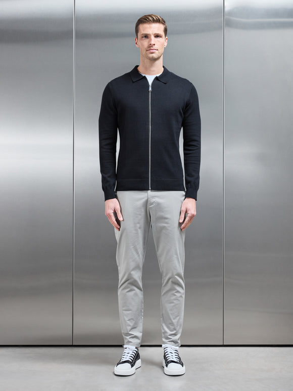 Knitted Overshirt in Black