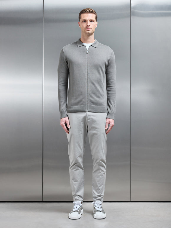 Knitted Overshirt in Sage