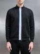 Knitted Zip Through Jacket in Black