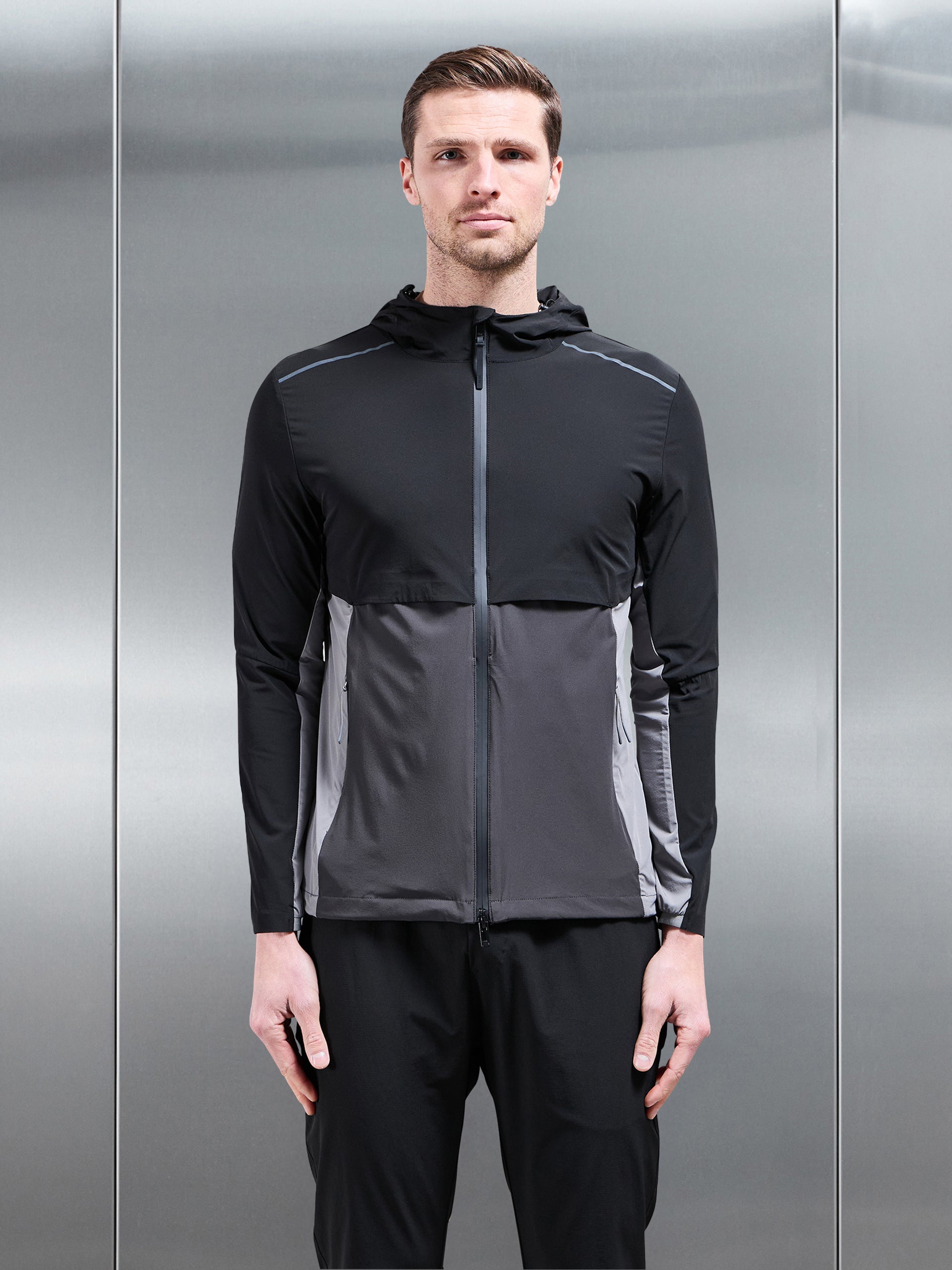 Lightweight Performance Windbreaker in Black