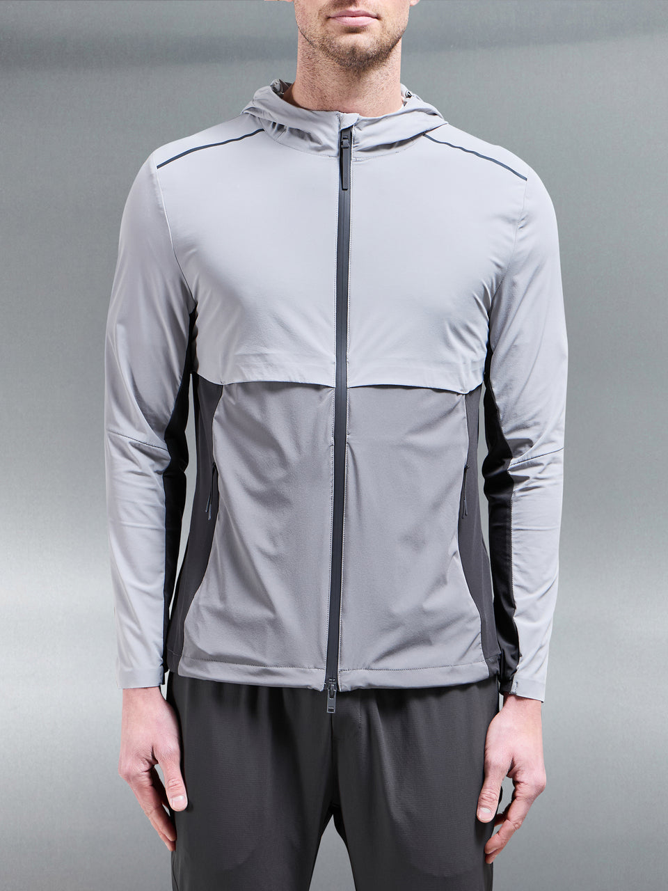 Lightweight Performance Windbreaker in Grey