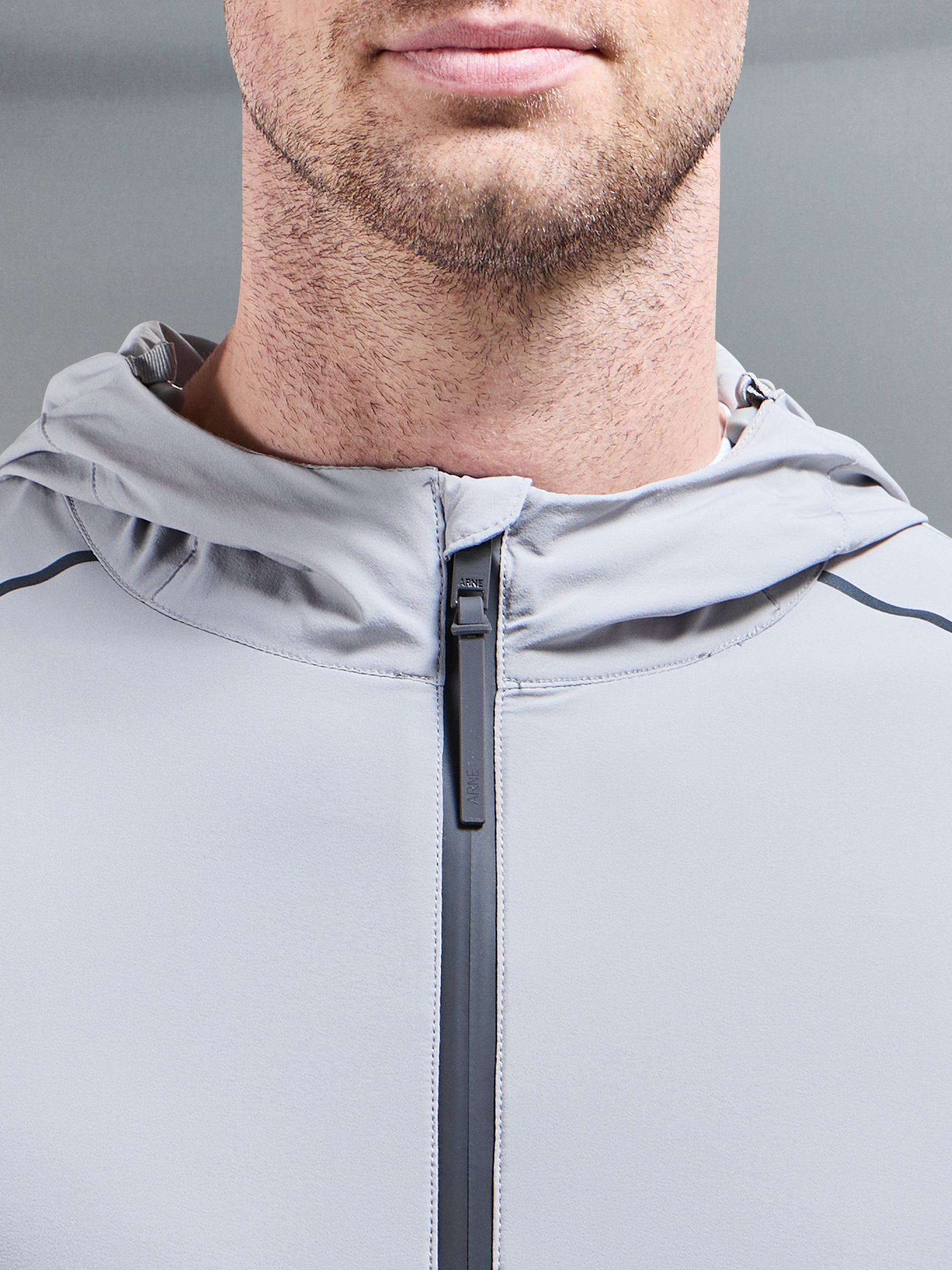 Lightweight Performance Windbreaker in Grey