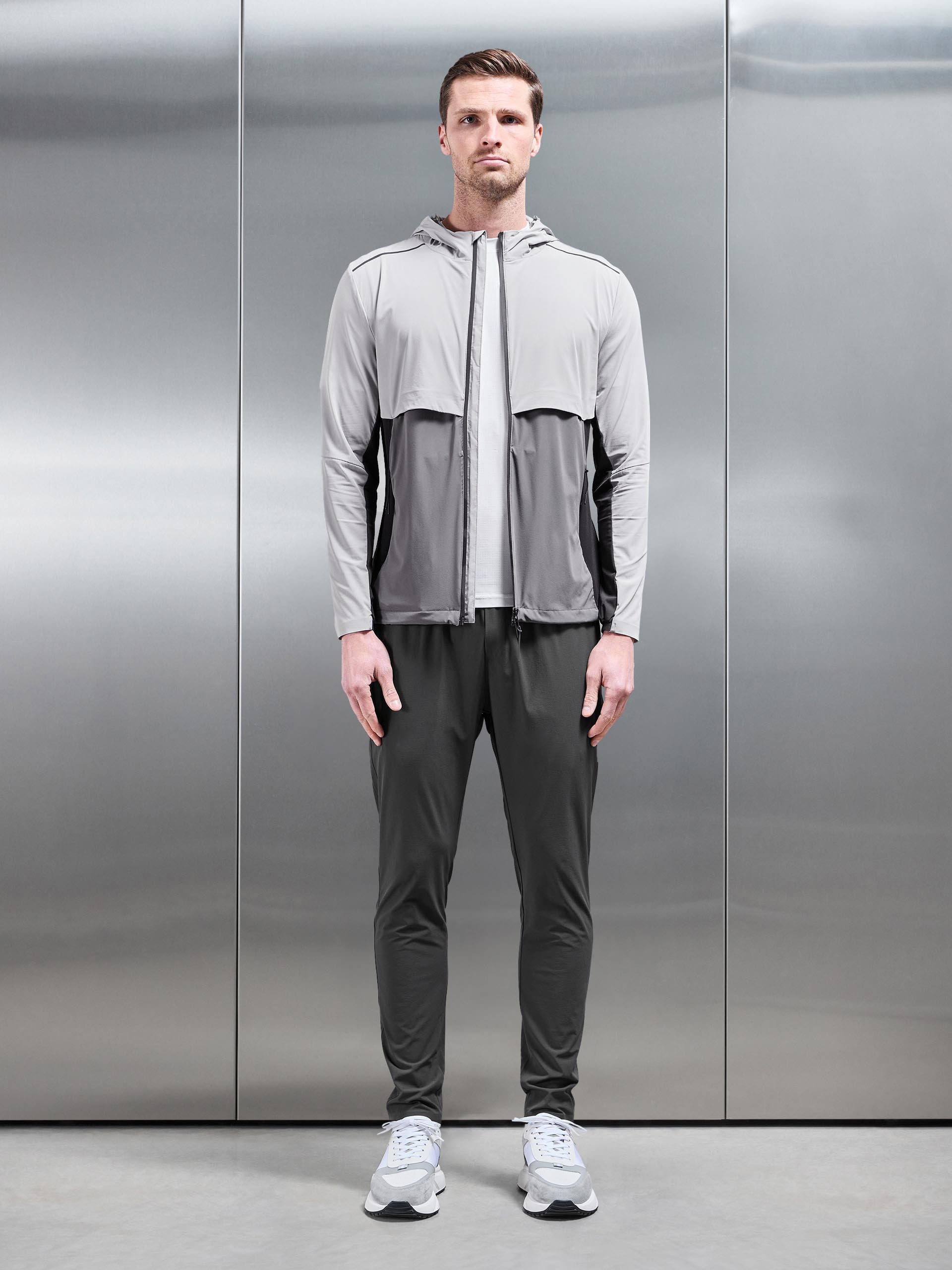 Lightweight Performance Windbreaker in Grey
