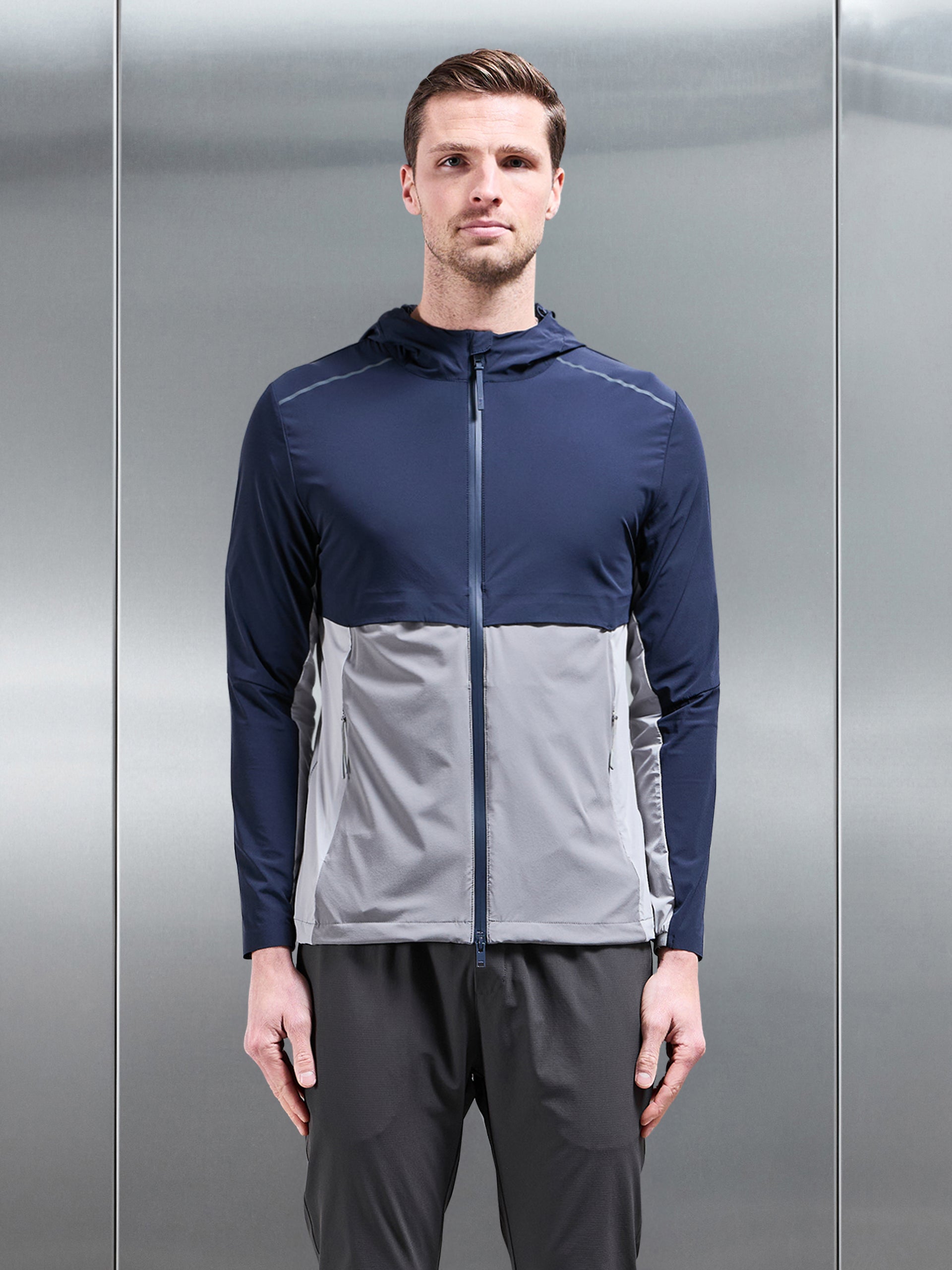 Lightweight Performance Windbreaker in Navy
