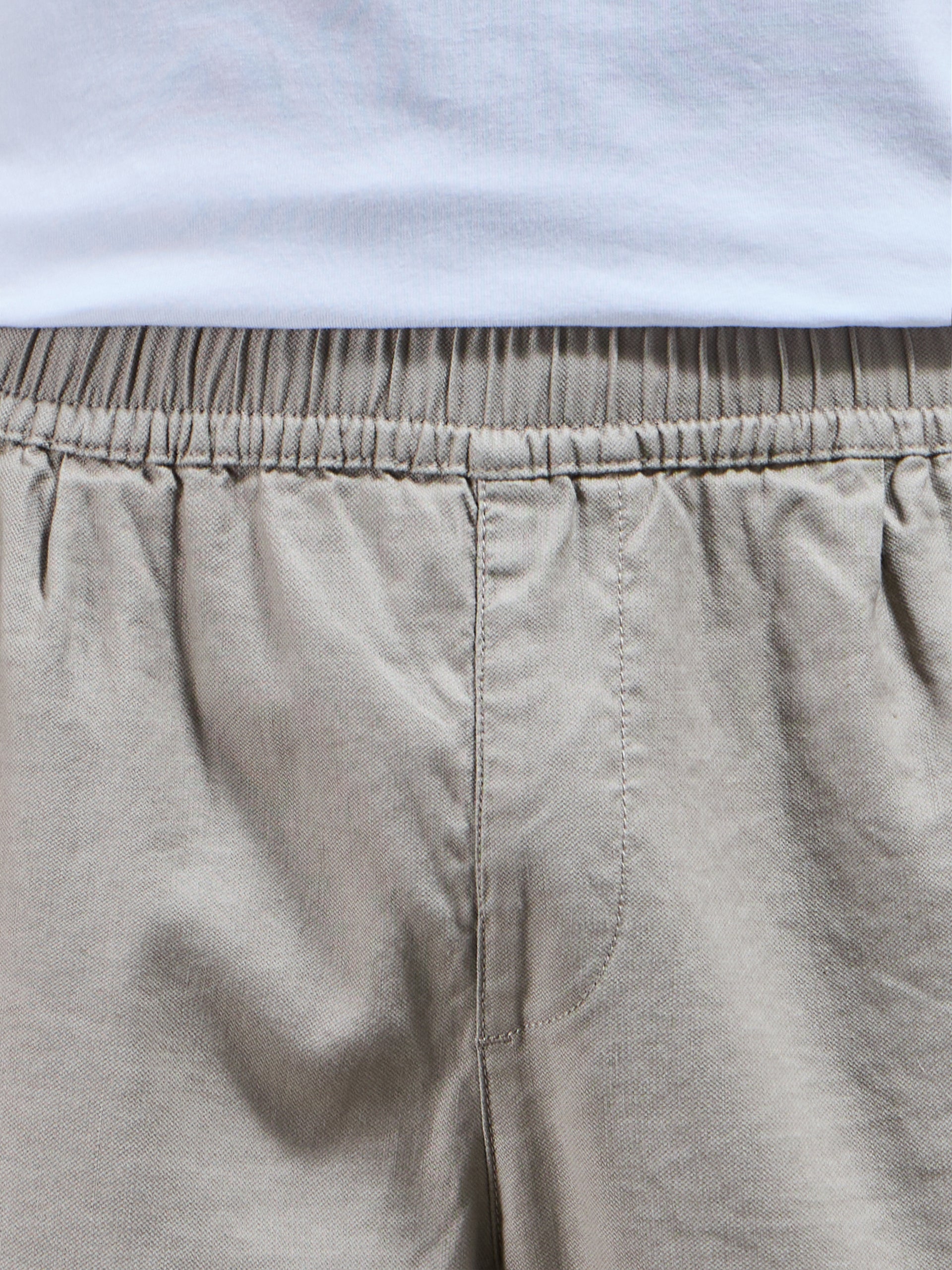 Linen Drawstring Trouser in Light Sage