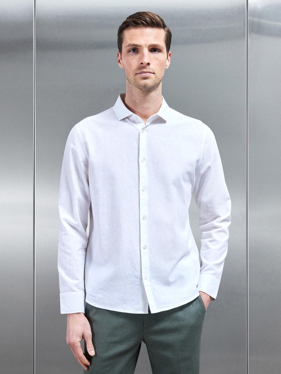 Linen Shirt in White