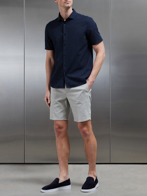 Linen Tailored Short in Stone