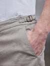 Linen Tailored Trouser in Taupe