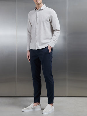 Linen Tailored Trouser in Navy