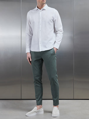 Linen Tailored Trouser in Sage