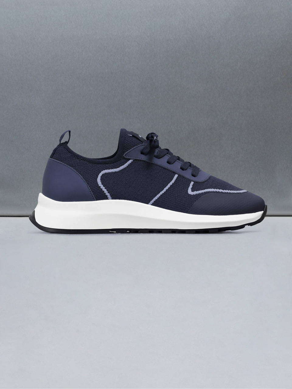 Low Knitted Runner in Navy