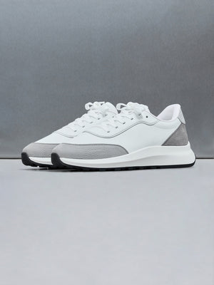 Low Runner in White Slate Grey